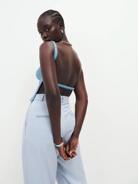 Reformation Cairo Knit Top in Capri